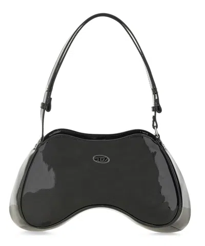 Diesel Play Shoulder Bag In Black