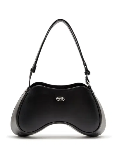 Diesel Shoulder Bag Play In Black