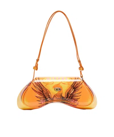 Diesel Play Shoulder Bag In Blue