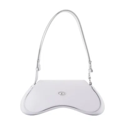 Diesel Play Shoulder Bag In Gray