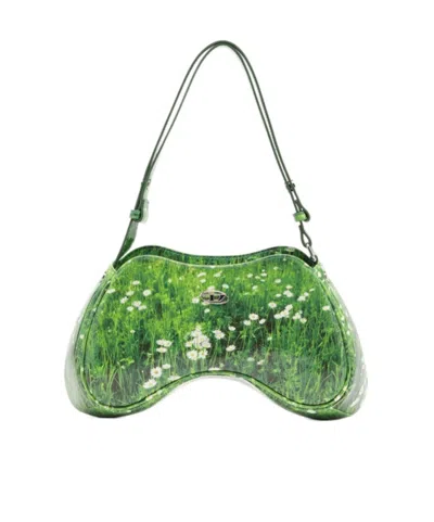 Diesel Women's Play Shoulder Bag In Green