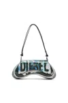 Diesel Play-shoulder Bag In Printed Glossy Pu