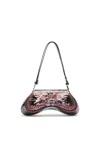 Diesel Play-shoulder Bag In Printed Glossy Pu In Multicolor