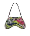 Diesel Play-glossy Shoulder Bag With Print In Multicolor