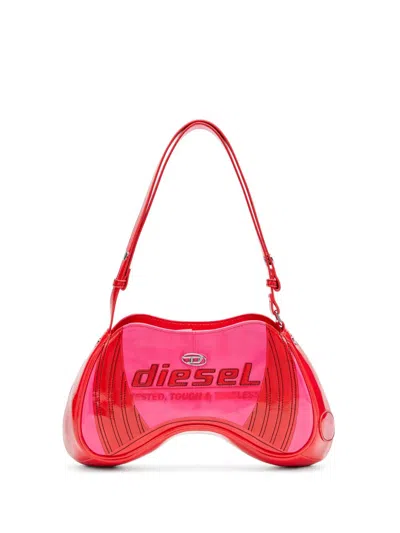 Diesel Play Shoulder Bag In Pink