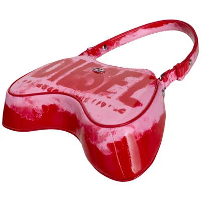 Diesel Play Shoulder Bag In Red
