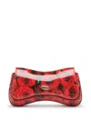 Diesel Womens Play Patent Faux-leather Clutch Bag Ha765 In Red
