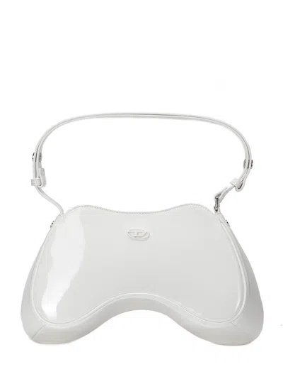 Diesel Play Shoulder Bag In White