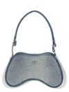 Diesel Rhinestone-embellished Shoulder Bag In Blue