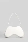 Diesel Play-glossy Shoulder Bag In White