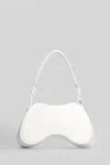 Diesel Play-glossy Shoulder Bag In White