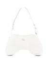 Diesel Women Play Patent Shoulder Bag In White