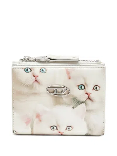 Diesel Play Wallet In White