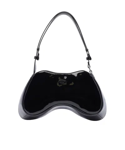 Diesel Play Shoulder Bag In Black