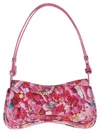 Diesel 'play'  Pink Handbag With Oval D Logo Plaque On The Front And All-over Graphic Print In Pink
