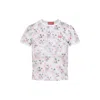 Diesel Cat-print T-shirt With Short Sleeves Throughout In White
