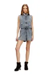 Diesel Playsuit In Treated Nylon