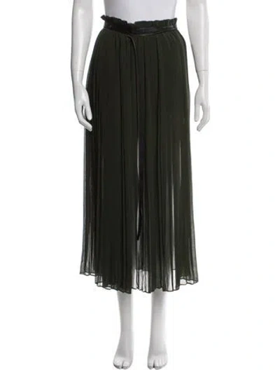 Pre-owned Diesel Pleated Accents Midi Length Skirt In Black