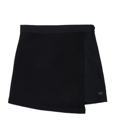 DIESEL PLEATED ASYMMETRIC SKIRT