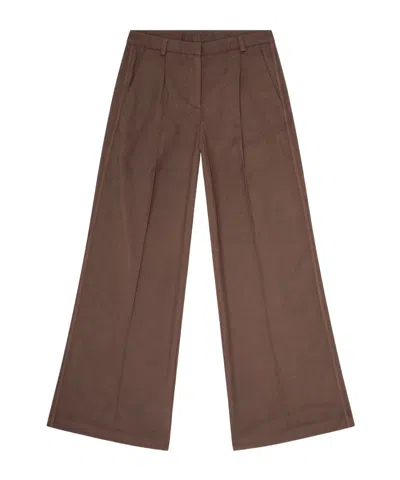Diesel Pleated Wide-leg Trousers In Multi