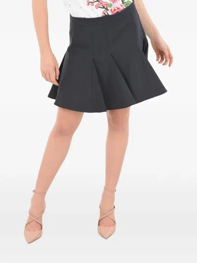 Diesel Pleated-detail Mini Skirt In Gray