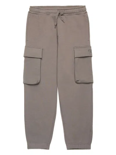 Diesel Kids' Plekox Track Trousers In Grey