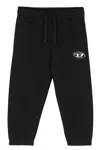Diesel Oval D Branded Fleece Jogger Trousers In Black