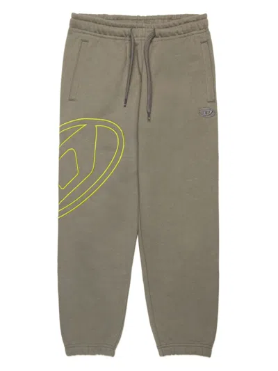 Diesel Kids' Pmarkymegovald Track Pants In Grey