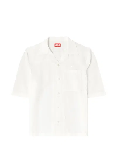 Diesel Pocket Shirt In White