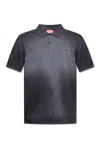 Diesel T-rejust-r3 Polo Shirt In Black