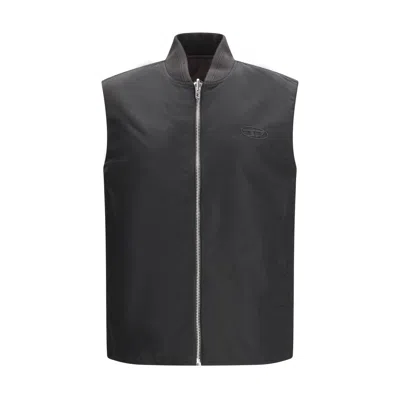 DIESEL POLYAMIDE SLEEVELESS MEN'S JACKET