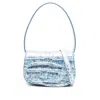 Diesel Croco-embossed Leather 1dr Shoulder Bag