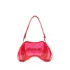 Diesel 'play' Pink Shoulder Bag With Logo Detail On The Front