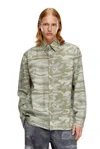 DIESEL CAMICIA IN POPELINE CON STAMPA CAMOUFLAGE