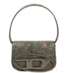 Diesel Powder Blue Logo Plaque Shoulder Bag