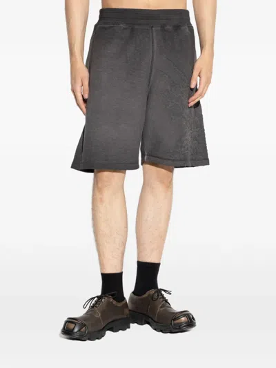 Diesel P-rawcrow Distressed-effect Shorts In Gray