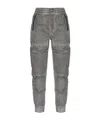 Diesel P-ride Zip-pocket Cargo Pants In Gray