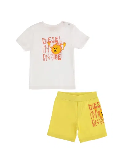Diesel Babies' Print-detail Shorts Set In Multi