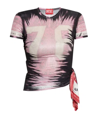 Diesel Print T-shirt In Black