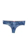 Diesel Printed Briefs In Blue