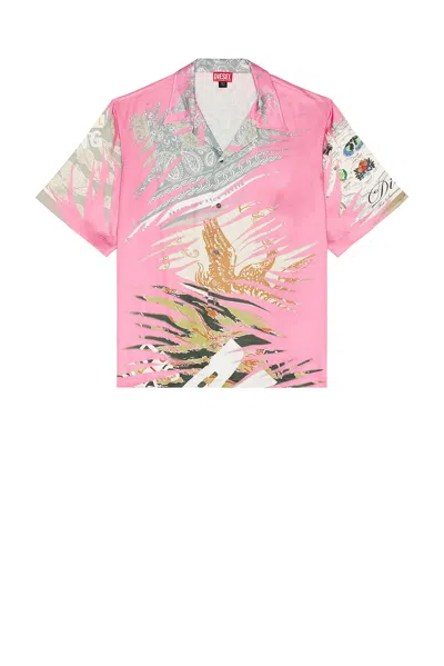 DIESEL PRINTED BUTTON UP SHIRT