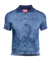 Diesel Printed Cardigans In Blue