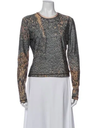 Pre-owned Diesel Printed Crew Neck Top In Multi