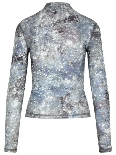 DIESEL DIESEL PRINTED HIGH-NECK TOP