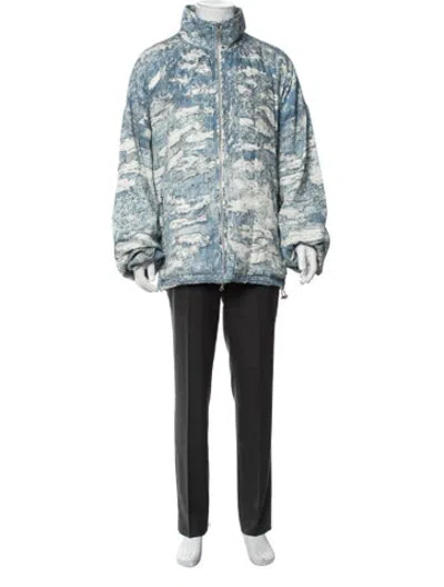 Pre-owned Diesel Printed Jacket In Blue