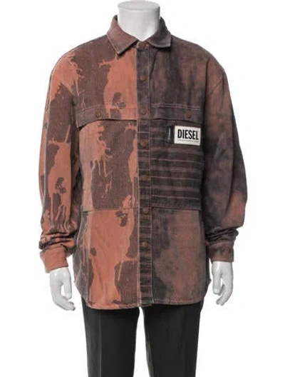 Pre-owned Diesel Printed Jacket In Brown
