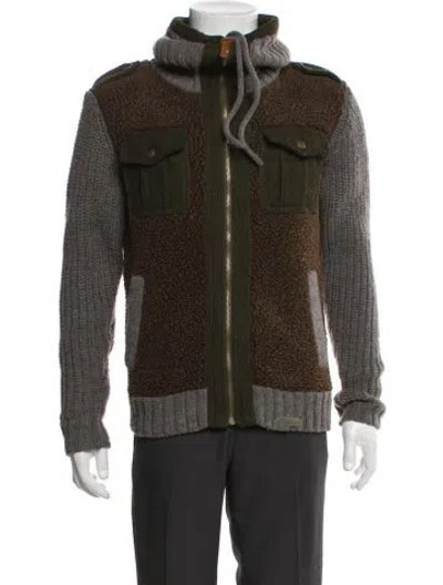 Pre-owned Diesel Printed Jacket In Gray