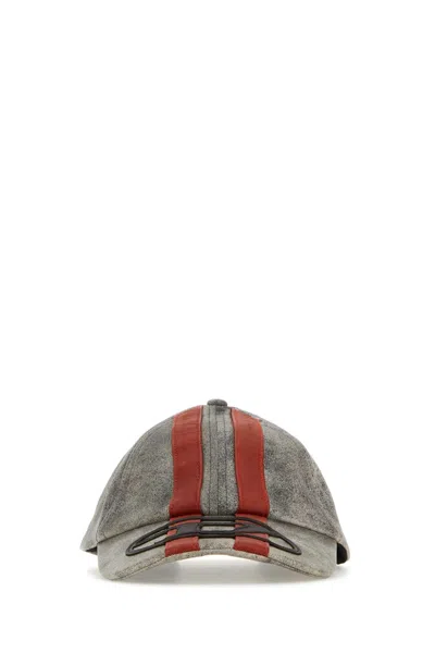 Diesel Printed Leather C-olav Baseball Cap