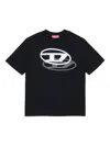 Diesel Printed Logo T-shirt In Black