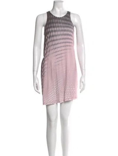Pre-owned Diesel Printed Mini Dress In Gray
